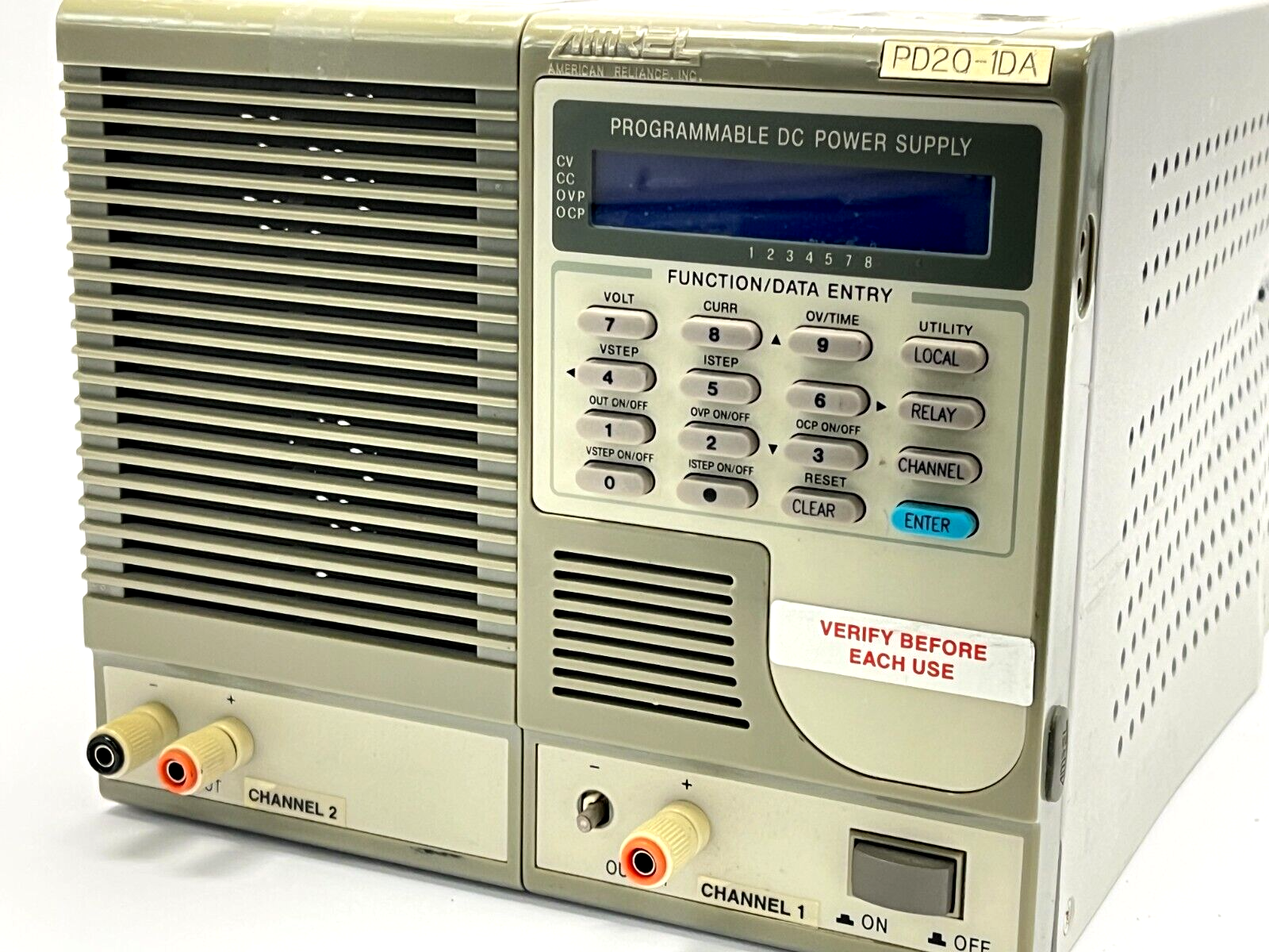 Amrel PD20-1DA Programmable DC Power Supply - Maverick Industrial Sales