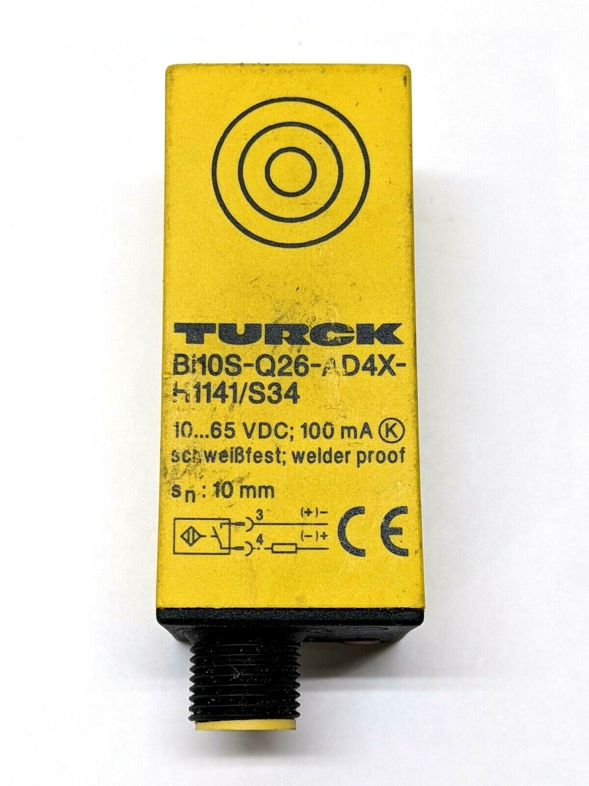 Turck Bi10S-Q26-AD4X-H1141/S34 Inductive Sensor Resistant to Magnetic Fields - Maverick Industrial Sales
