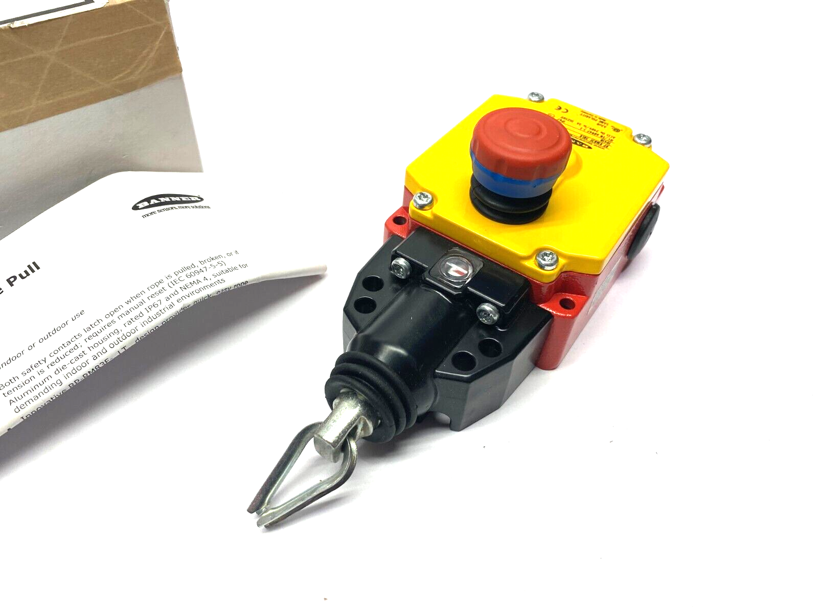 Banner RP-RM83F-38LR Heavy Duty Emergency Stop Rope Pull Module 2 NO, 2NC 82129 - Maverick Industrial Sales