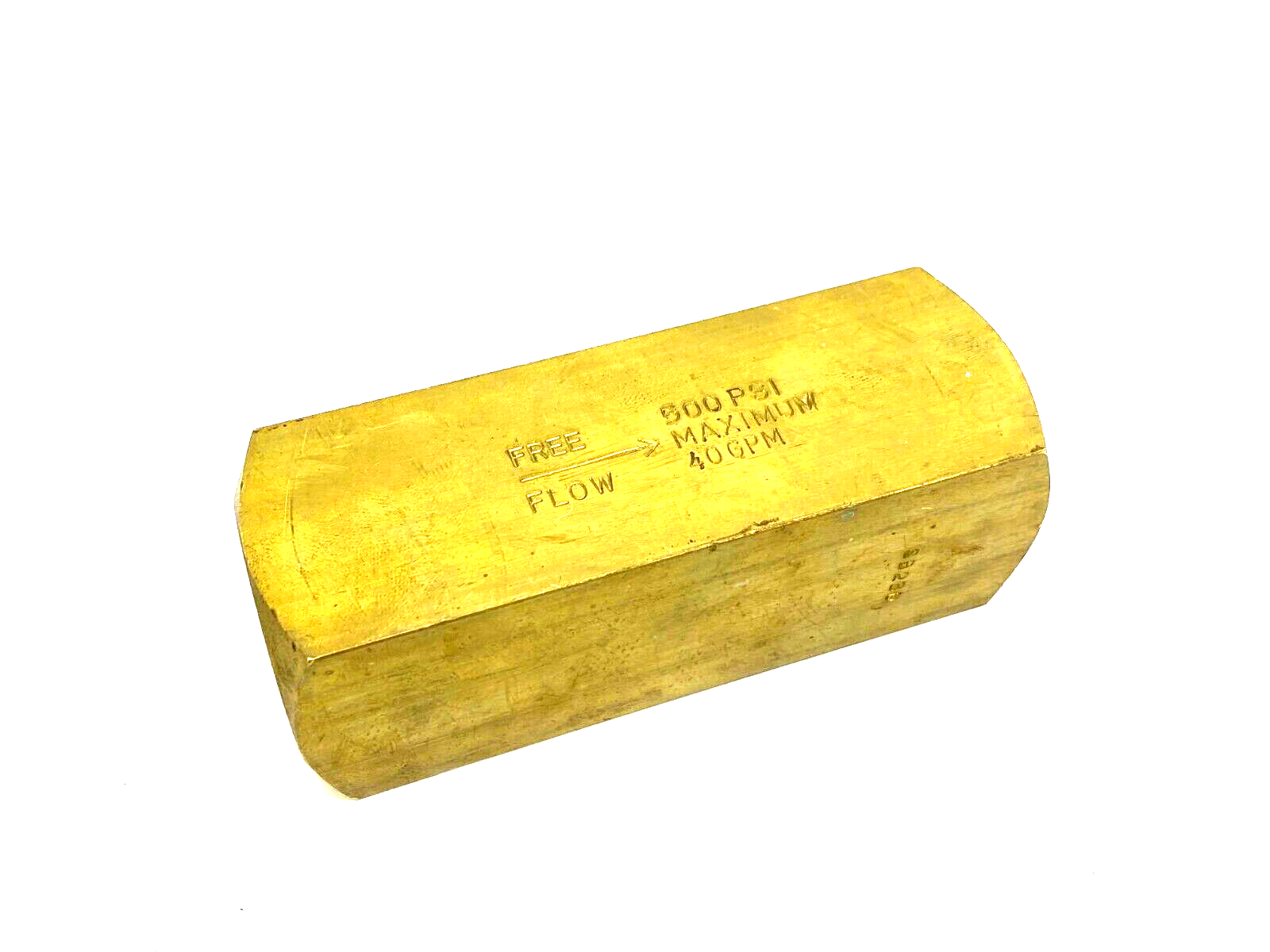 Parker C1600B-10BD Brass Colorflow Hydraulic Check Valve 500psi C1600B - Maverick Industrial Sales