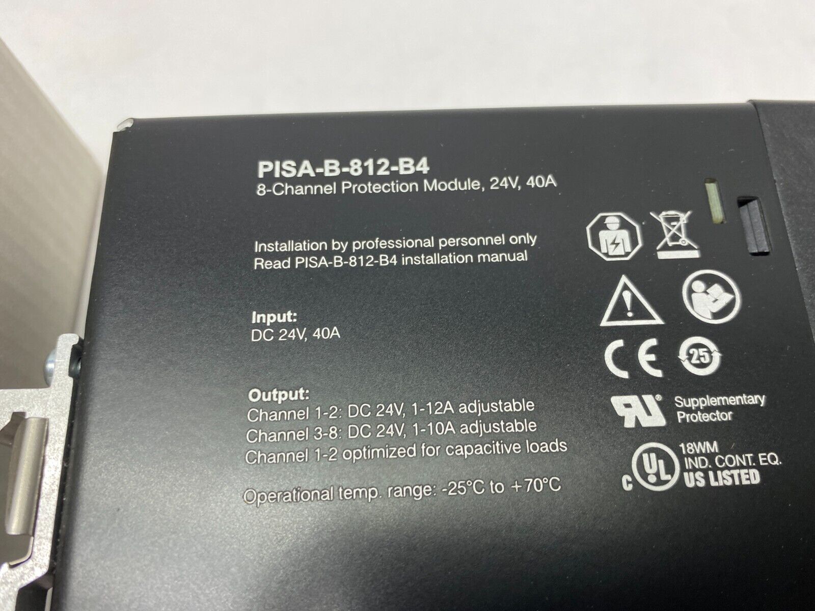Puls PISA-B-812-B4 Protection Module Electronic Circuit Breaker 8-Channel 24VDC - Maverick Industrial Sales