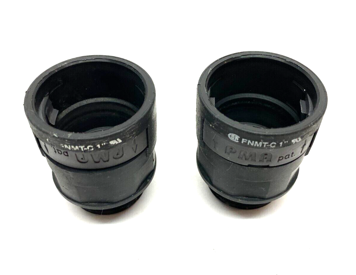 PMA Flex FNMT-C 1" Straight Plastic Conduit Fitting Black 1" LOT OF 2 - Maverick Industrial Sales