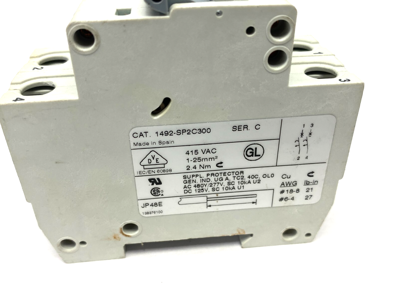 Allen Bradley 1492-SP2C300 Ser. C Circuit Breaker 2-Pole 30A - Maverick Industrial Sales