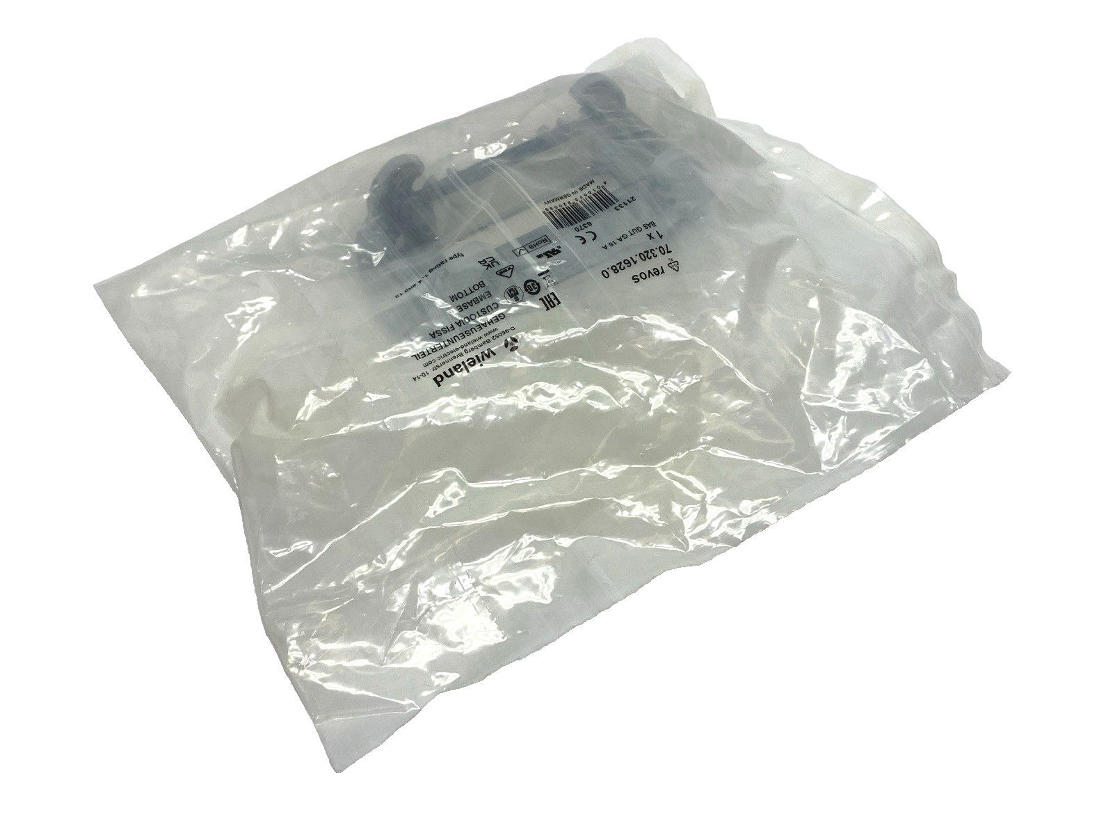 Revos 70.320.1628.0 Heavy Duty Connector Bottom BAS GUT GA 16 A - Maverick Industrial Sales