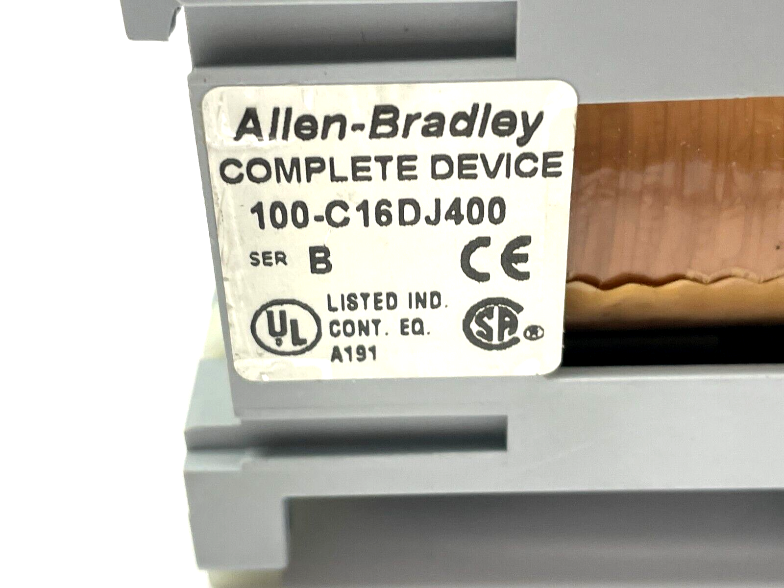 Allen Bradley 100-C16DJ400 Ser. B General Purpose Contactor w/ 100-F Ser.A Relay - Maverick Industrial Sales