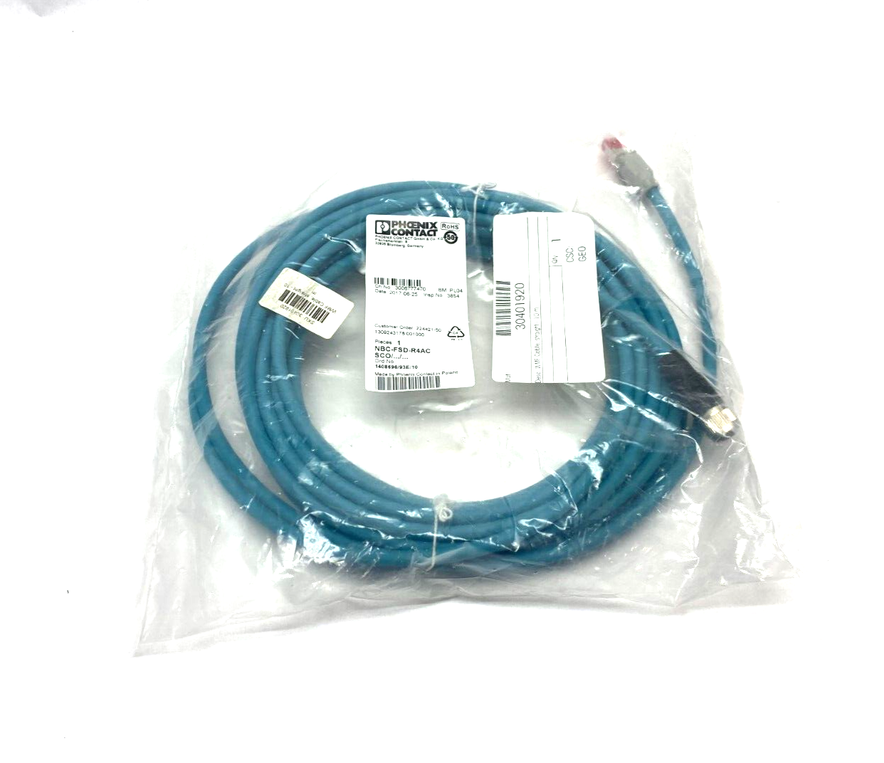 Phoenix Contact NBC-FSD-R4ACSCO/.../... Ethernet Network Cable 1408696/93E/10 - Maverick Industrial Sales