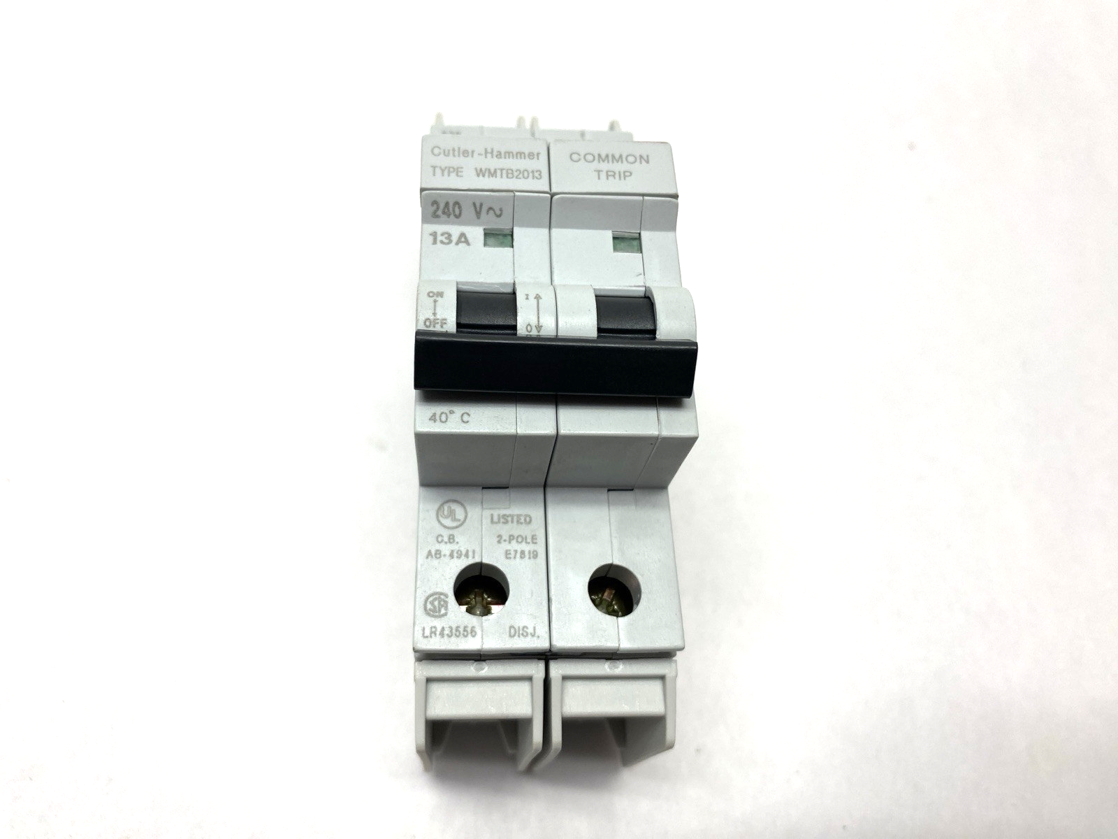Cutler Hammer WMTC2013 240V Breaker, Din Rail Mount 13A - Maverick Industrial Sales