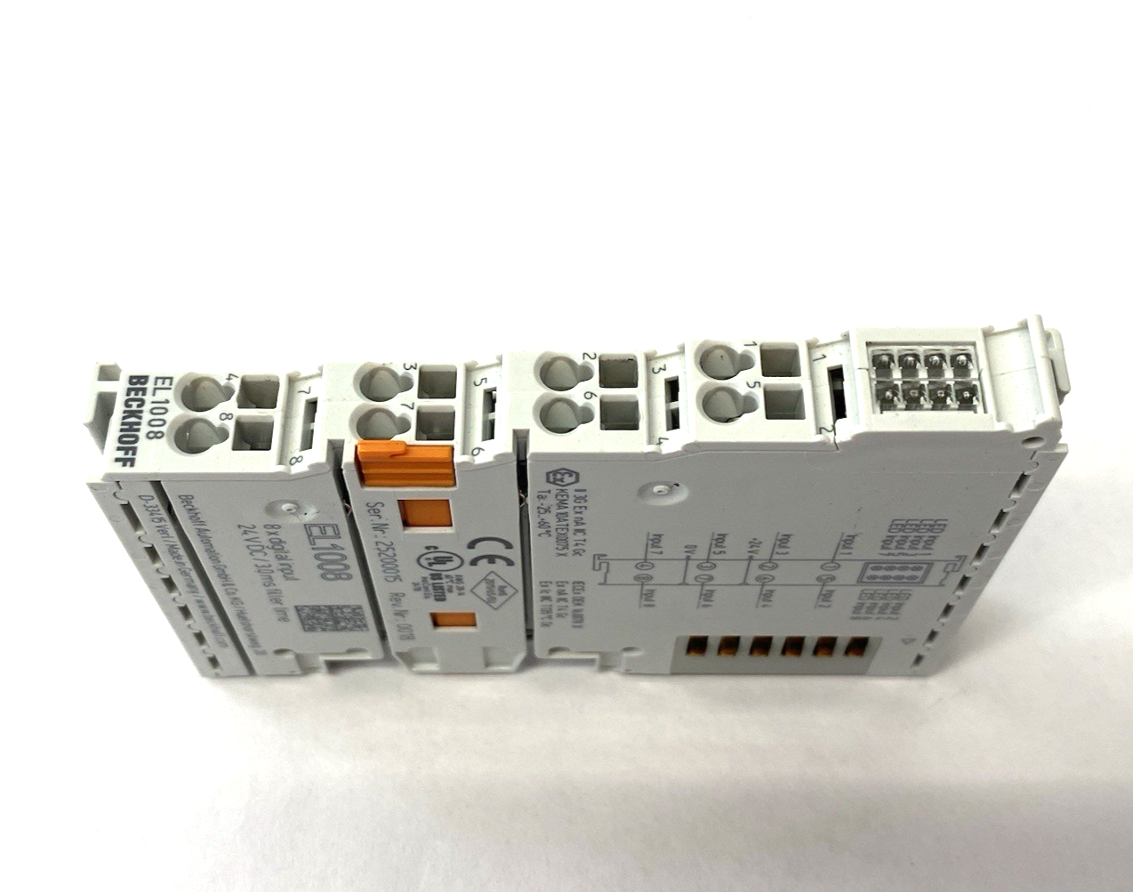 Beckhoff EL1008 EtherCAT Digital Input Terminal 8-Channel 24 V DC, 3 ms - Maverick Industrial Sales