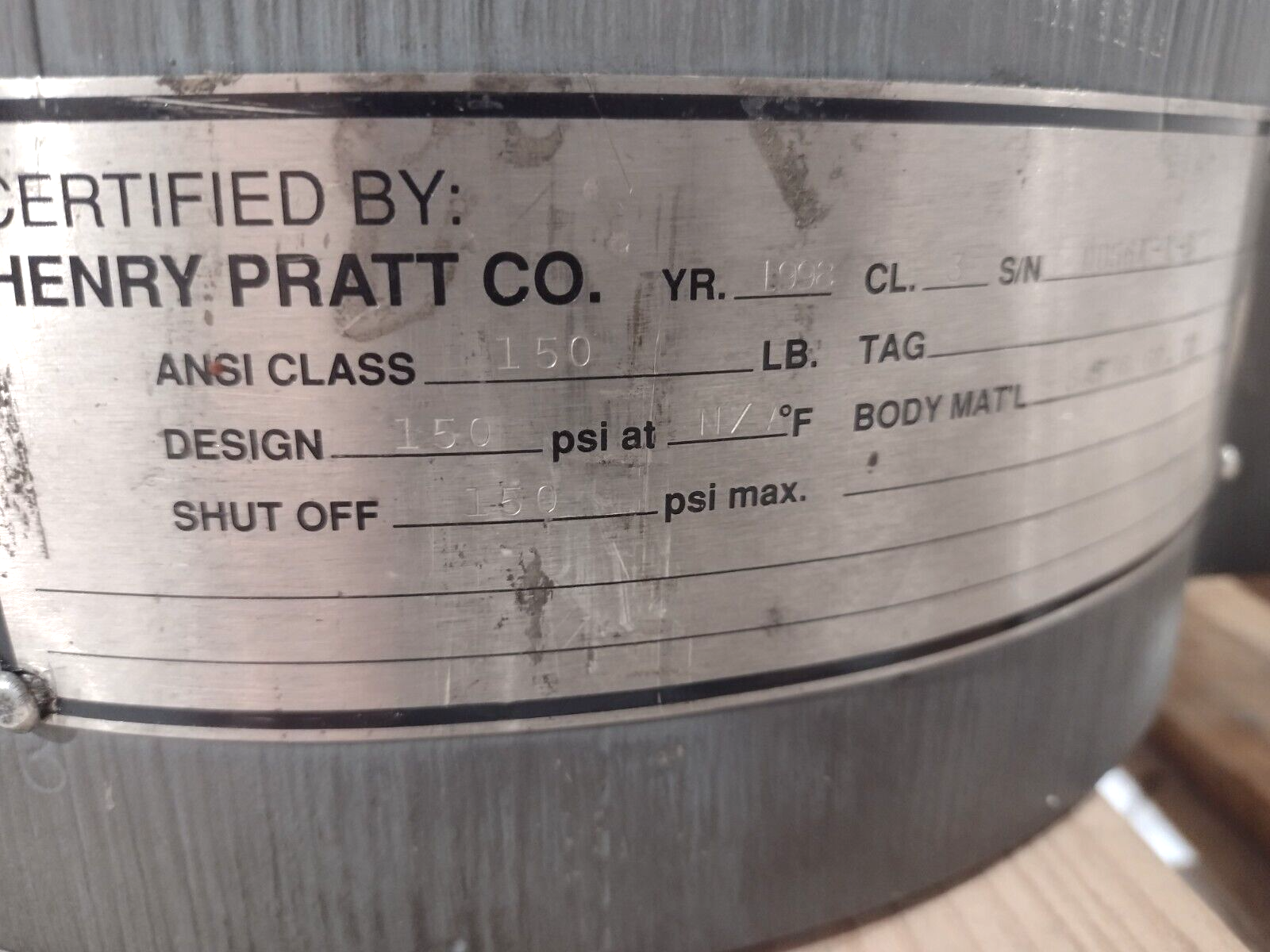 Pratt Butterfly Valve 6" 150 lb NEEDS REPAIR - Maverick Industrial Sales
