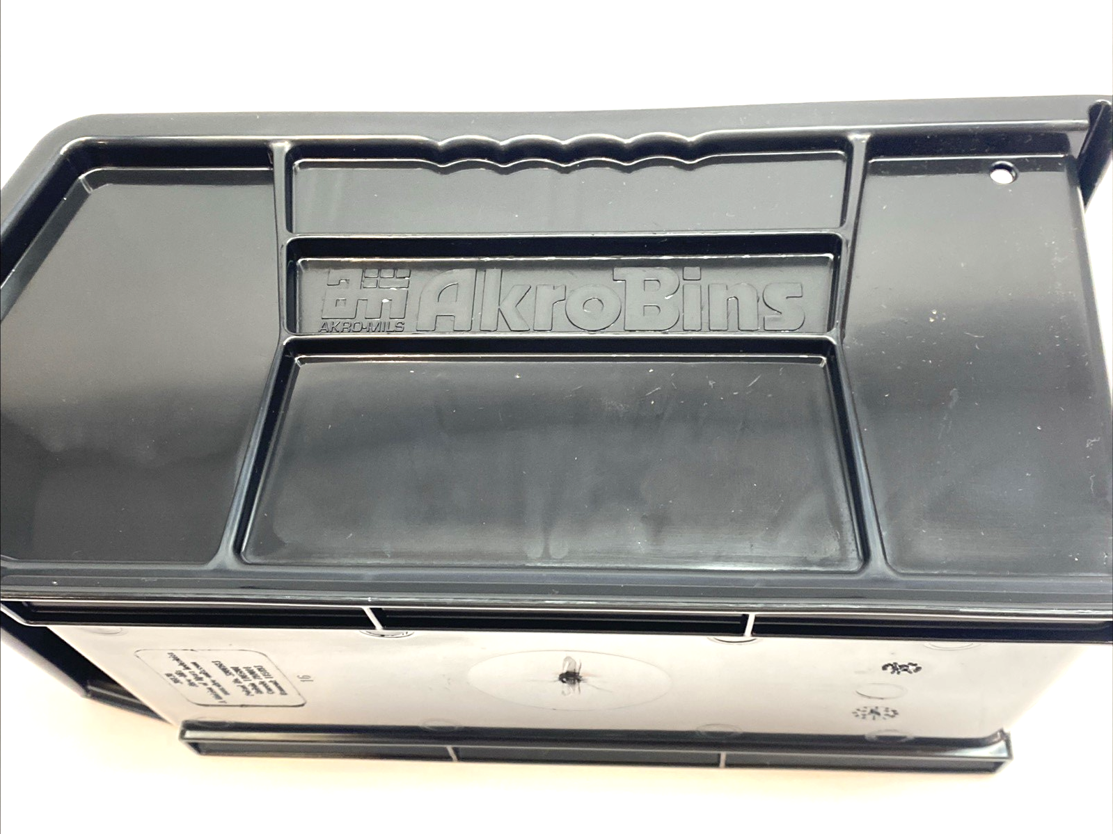 Akro-Mils 30230Black Hang & Stack Storage Bin Plastic, BOX OF 12 - Maverick Industrial Sales