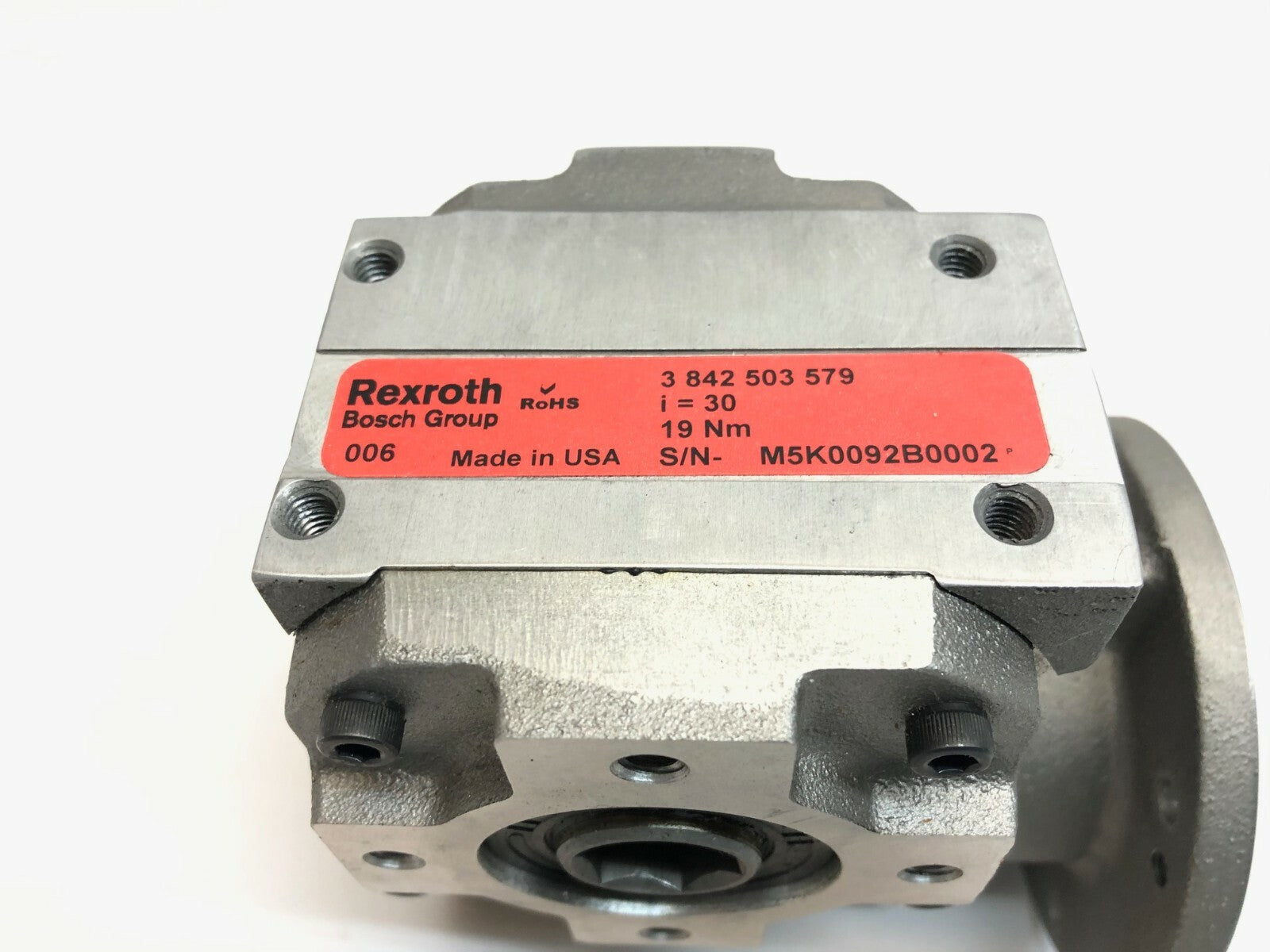 Bosch Rexroth 3842503579 Slip-On Gear Reducer Box, 19 Nm, i=30 - Maverick Industrial Sales