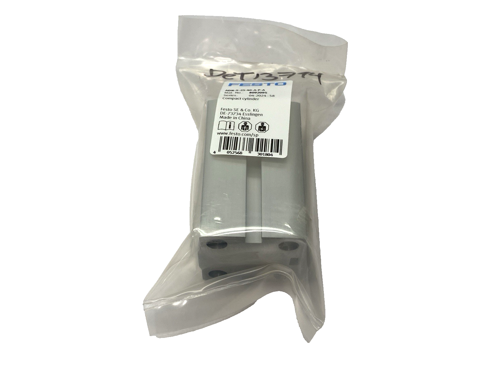 Festo ADN-S-25-40-A-P-A Pneumatic Compact Cylinder 25mm Bore 40mm Stroke 8092095 - Maverick Industrial Sales