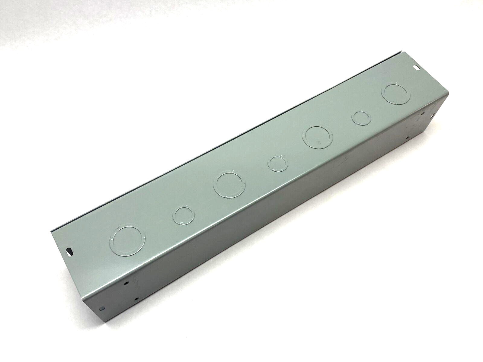 Cooper B-Line 4424G Straight Lay-In Wireway Section 4" x 4" x 24" Gray Steel - Maverick Industrial Sales