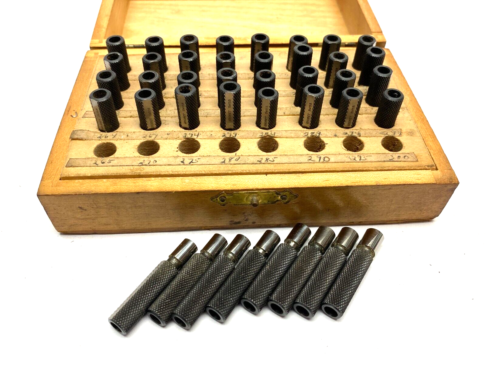 Grobet Swiss Round File Plug-Gauges Kit Includes Sizes 0.262"-0.300" - New – Open box - Maverick Industrial Sales