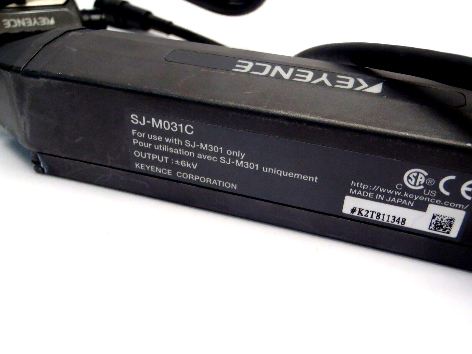 Keyence SJ-M031C High Performance Micro Static Eliminator 24VDC 450mA - Maverick Industrial Sales
