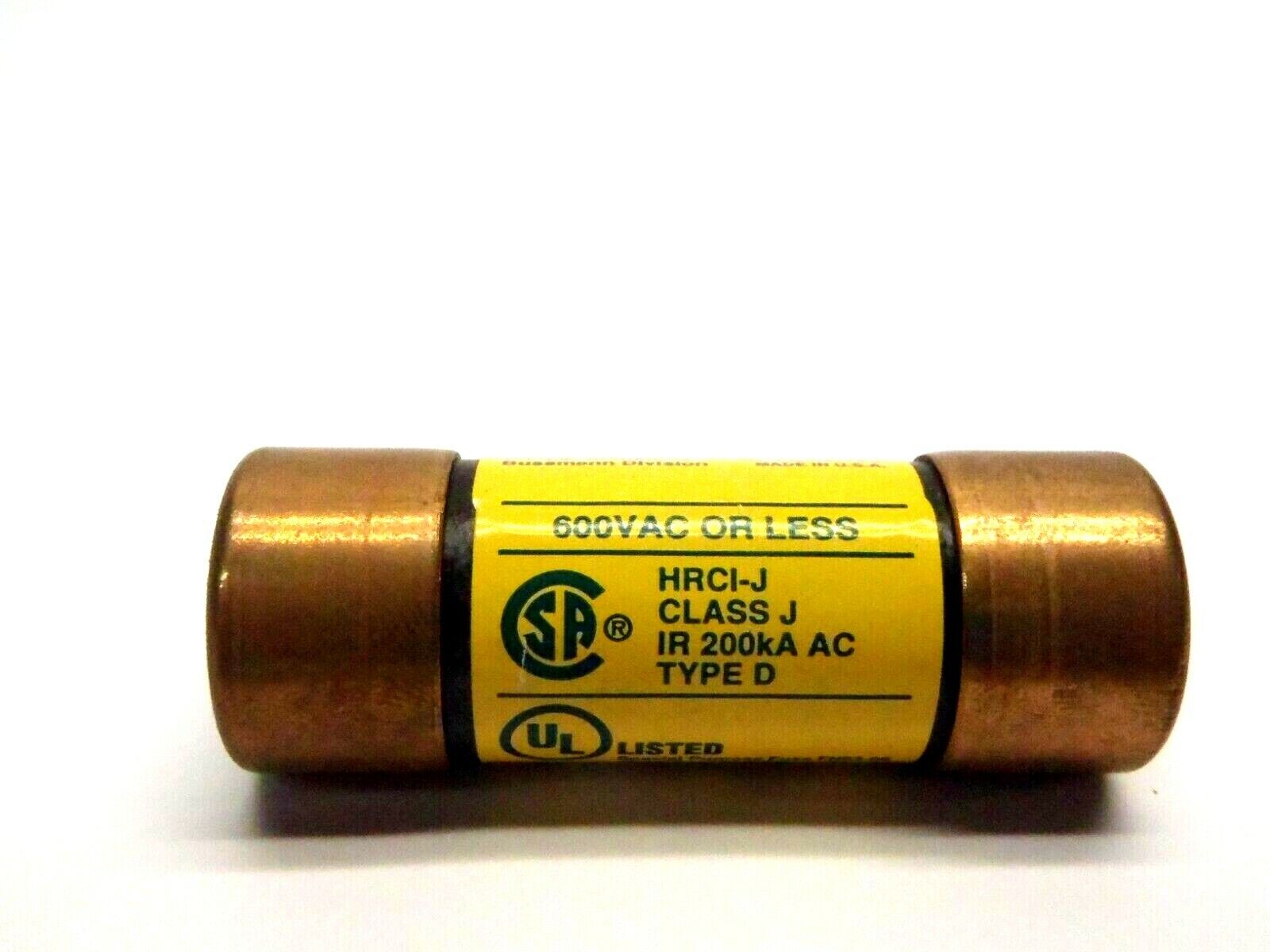 Cooper Bussmann LPJ-1SP 1 Amp Low Peak Dual Element Time Delay Fuse - Used - Maverick Industrial Sales