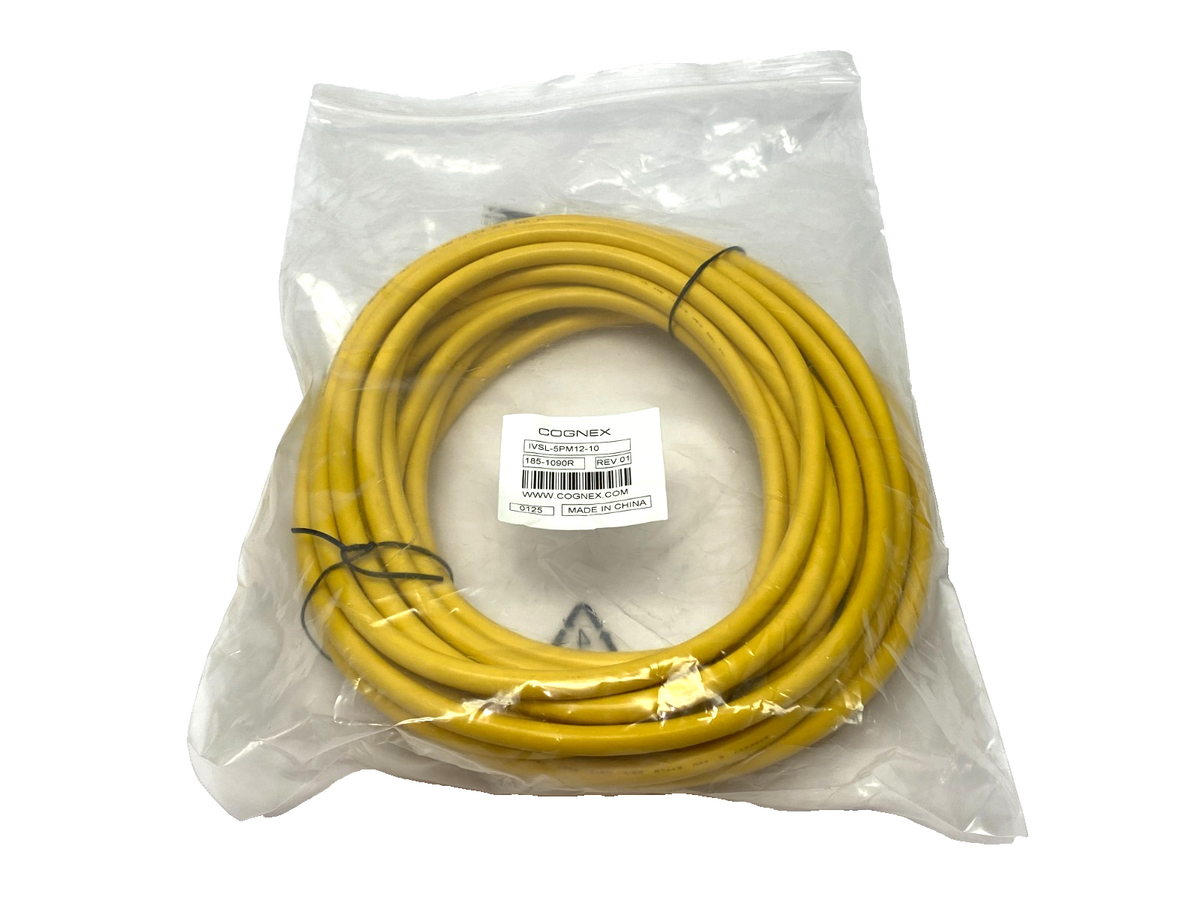 IVSL-5PM12-10 | Cognex Rev. 01 External Lighting Connector Cable M12 10m 185-1090R - New - Maverick Industrial Sales