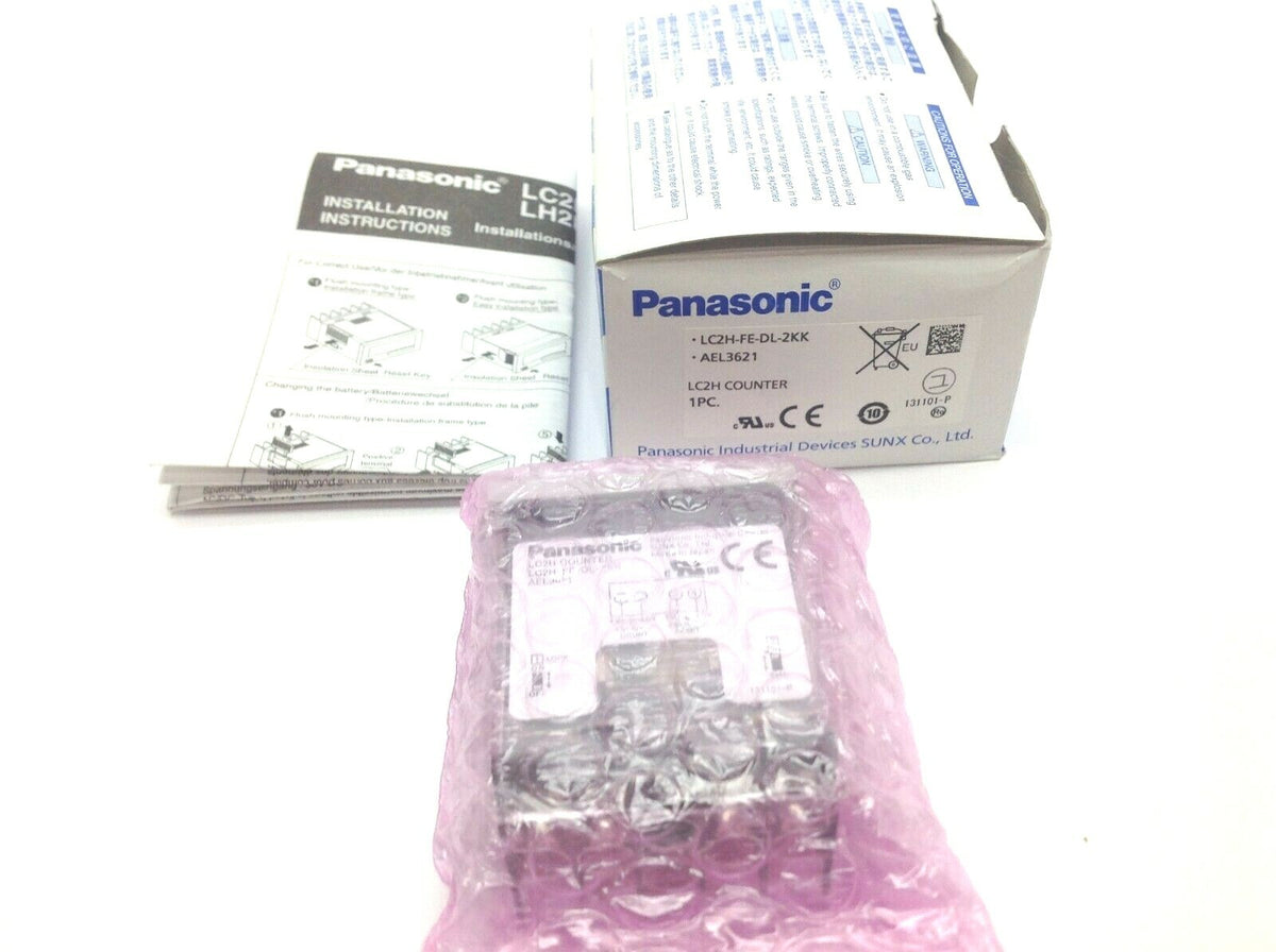 Panasonic LC2H-FE-DL-2KK LC2H LCD Electric Counter 8 Digit 2KHZ/30HZ DC4.5V-30V - Maverick Industrial Sales