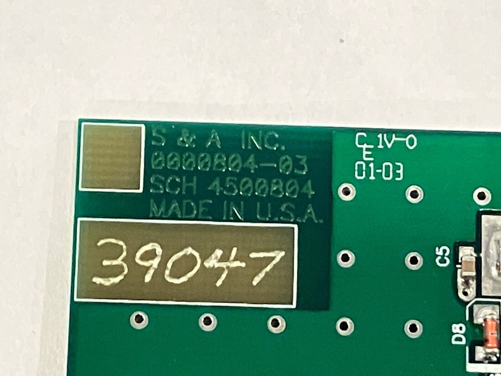 Saunders & Associates 0000804-03 Circuit Board SCH 4500804 - Maverick Industrial Sales