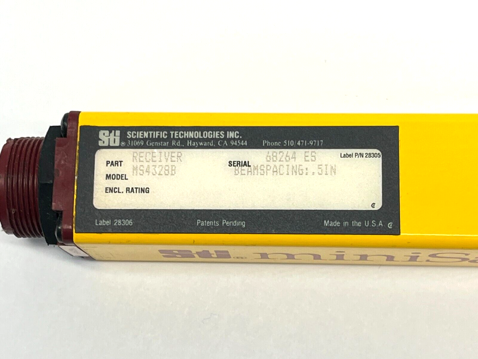 Omron STI MS4328B Safety Light Curtain Receiver - Maverick Industrial Sales