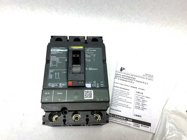 Square D HDL360030 PowerPact 30A 3P 78590706632 600VAC Breaker - Maverick Industrial Sales