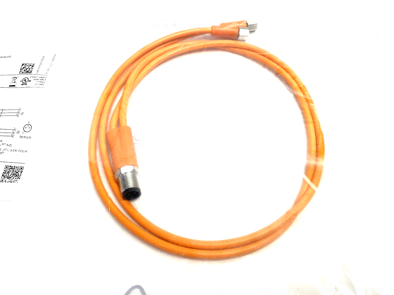 EVT338 | ifm A-Coded Y-Connection Cable YDOGF030VAS00,6E03STGH040VAS - New - Maverick Industrial Sales