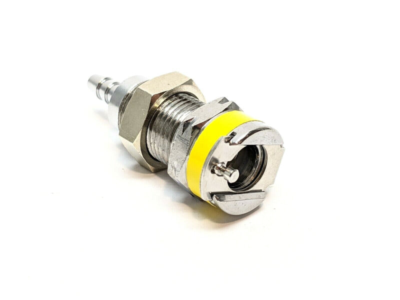 Omega FT-MCD16-02-K2 Chrome-Plated Brass Quick Coupling Socket 1/8" Yellow - Maverick Industrial Sales