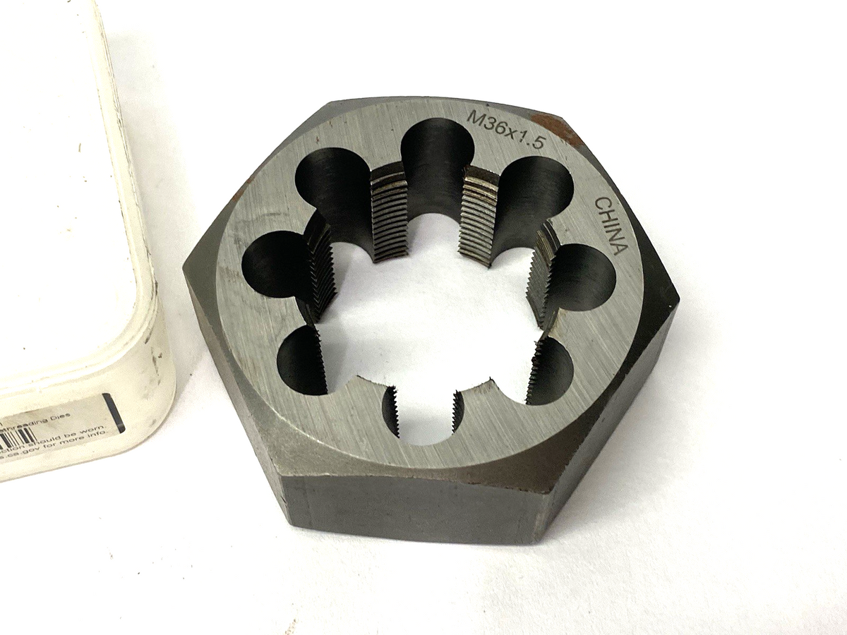 79771846 | Interstate Hex Rethreading Die: M36x1.5, 1" Thick, Right Hand - New – Open box - Maverick Industrial Sales