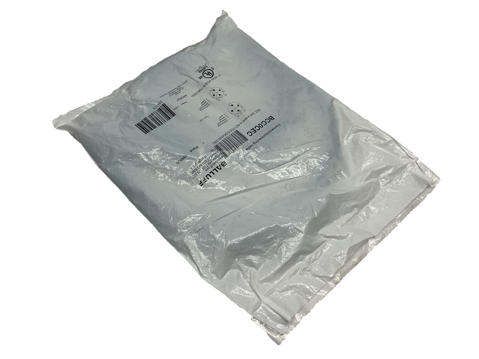 Baluff BCC M414-M414-6D-338-ES64N9-030 Double-Ended M12 Conector Cable BCC0CEC - New - Maverick Industrial Sales