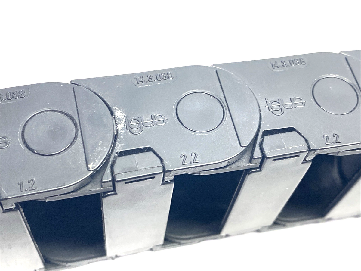 Igus 14.3.038.0 E2 Mini Series 14 E-Chain 12 Links 1FT - Maverick Industrial Sales
