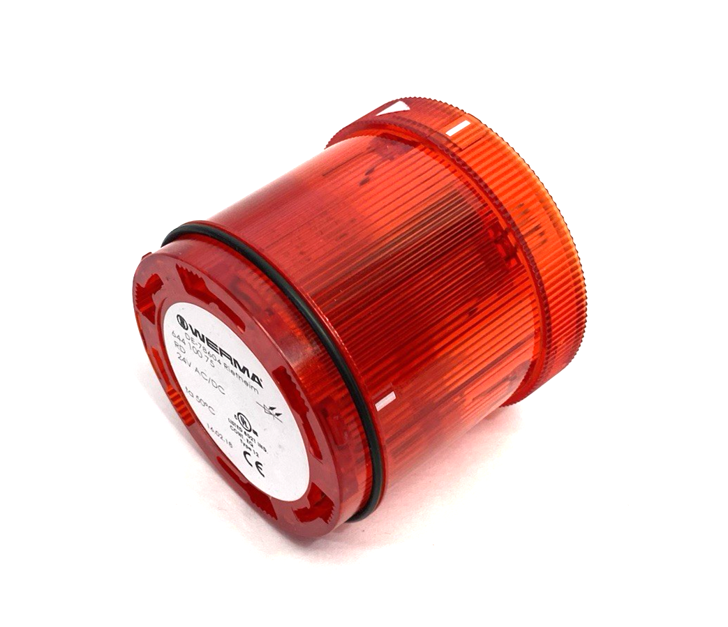 Werma 644.100.75 Permanent LED Light Red 24V AC/DC KS71 - Maverick Industrial Sales