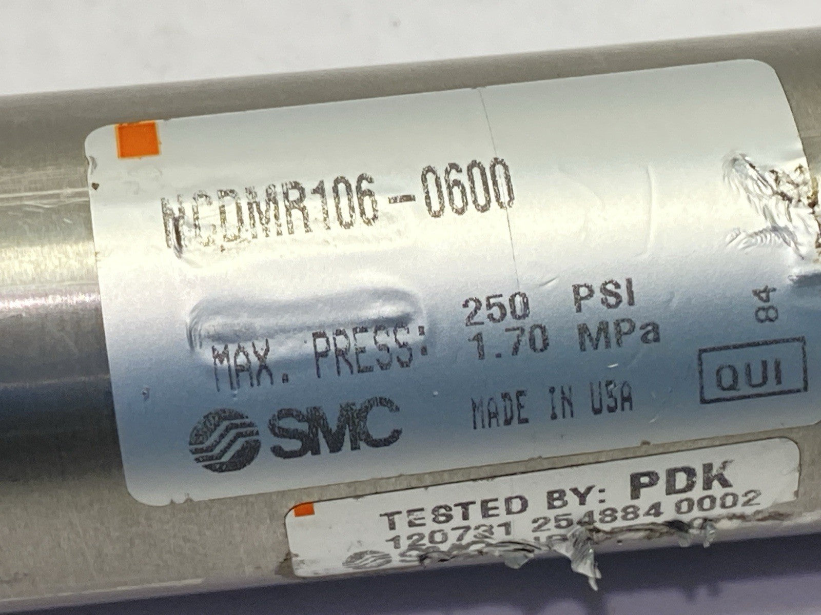 NCDMR106-0600 | SMC Pneumatic Cylinder 1-1/16" Bore 6" Stroke - Used - Maverick Industrial Sales