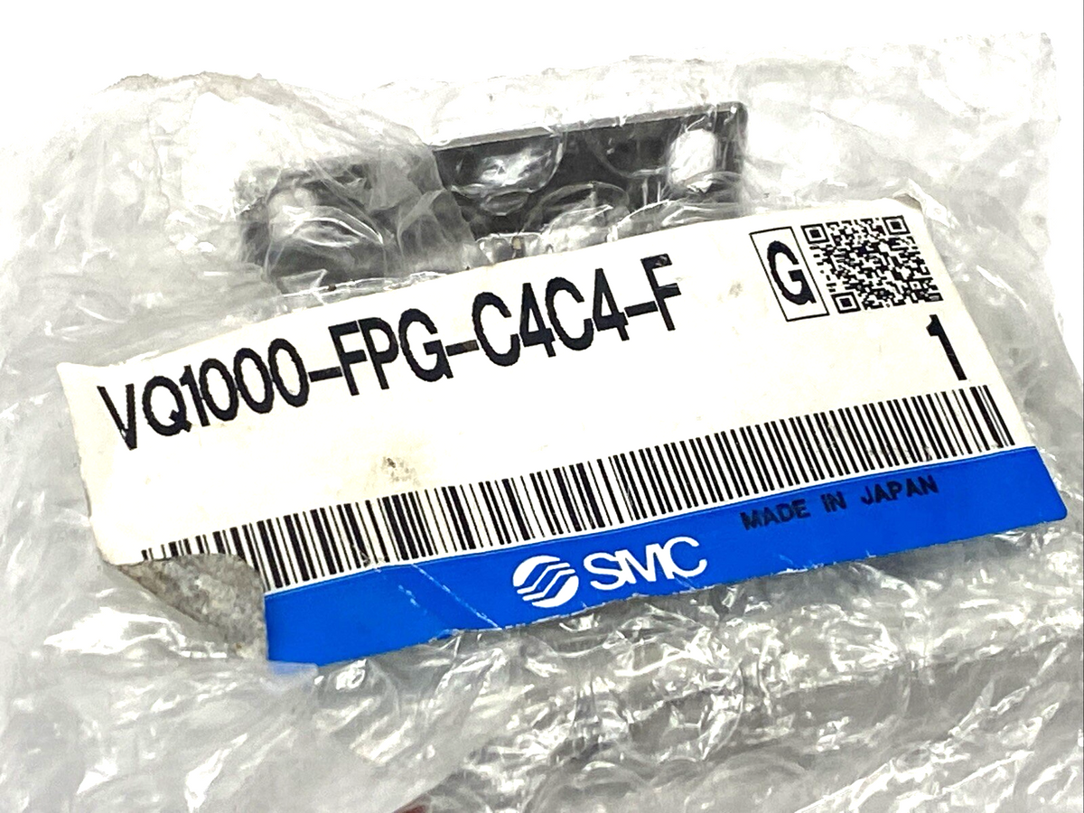 SMC VQ1000-FPG-C4C4-F Double Check Block Valve, Perfect, 4mm Tube - Maverick Industrial Sales