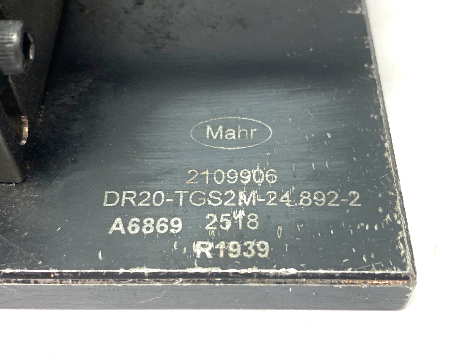 Mahr 2109904 Dimensionair 2-Jet Air Ring Gauge DR20-TGS2M-24.892-1 w/ Base Plate - Maverick Industrial Sales