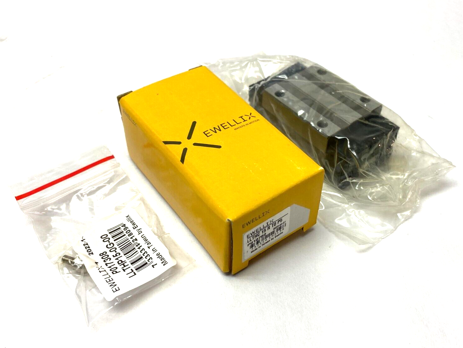 Ewellix LLTHC 15R T0 P5 Profile Guide Rail Carriage 15mm Rail Size 65mm Width - New - Maverick Industrial Sales