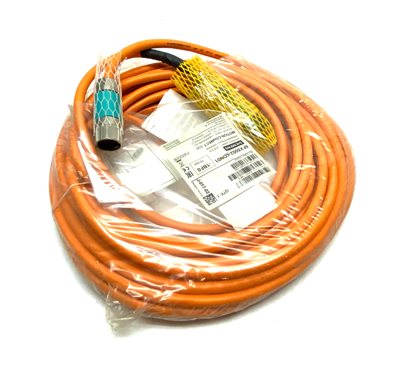Siemens 6FX5002-5DN01-1BF0 MOTION-CONNECT 500 Power Cable Assembly 15m - Maverick Industrial Sales
