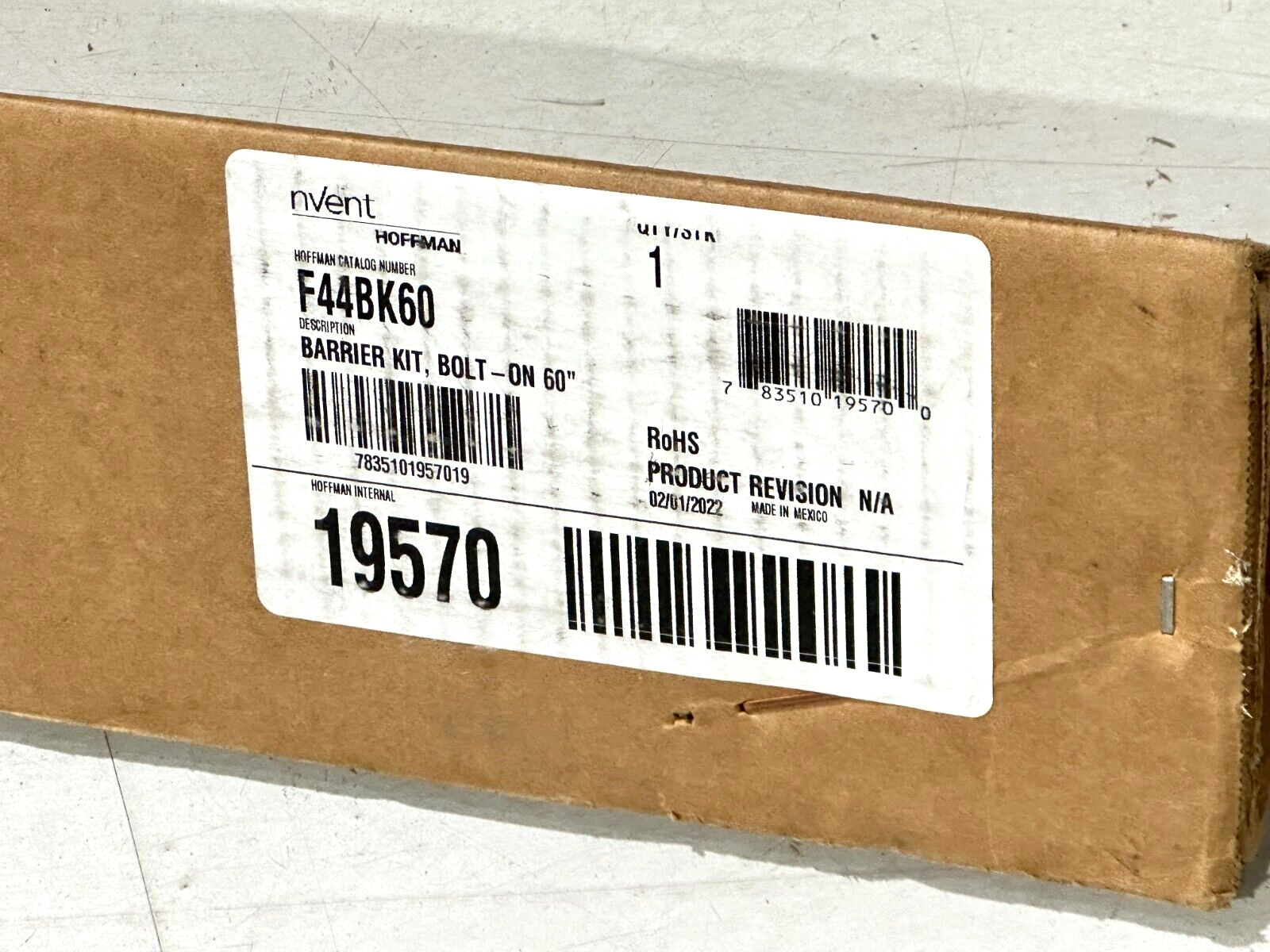 Hoffman F44BK60 Nvent Barrier Kit Bolt On 60" 19570 - Maverick Industrial Sales