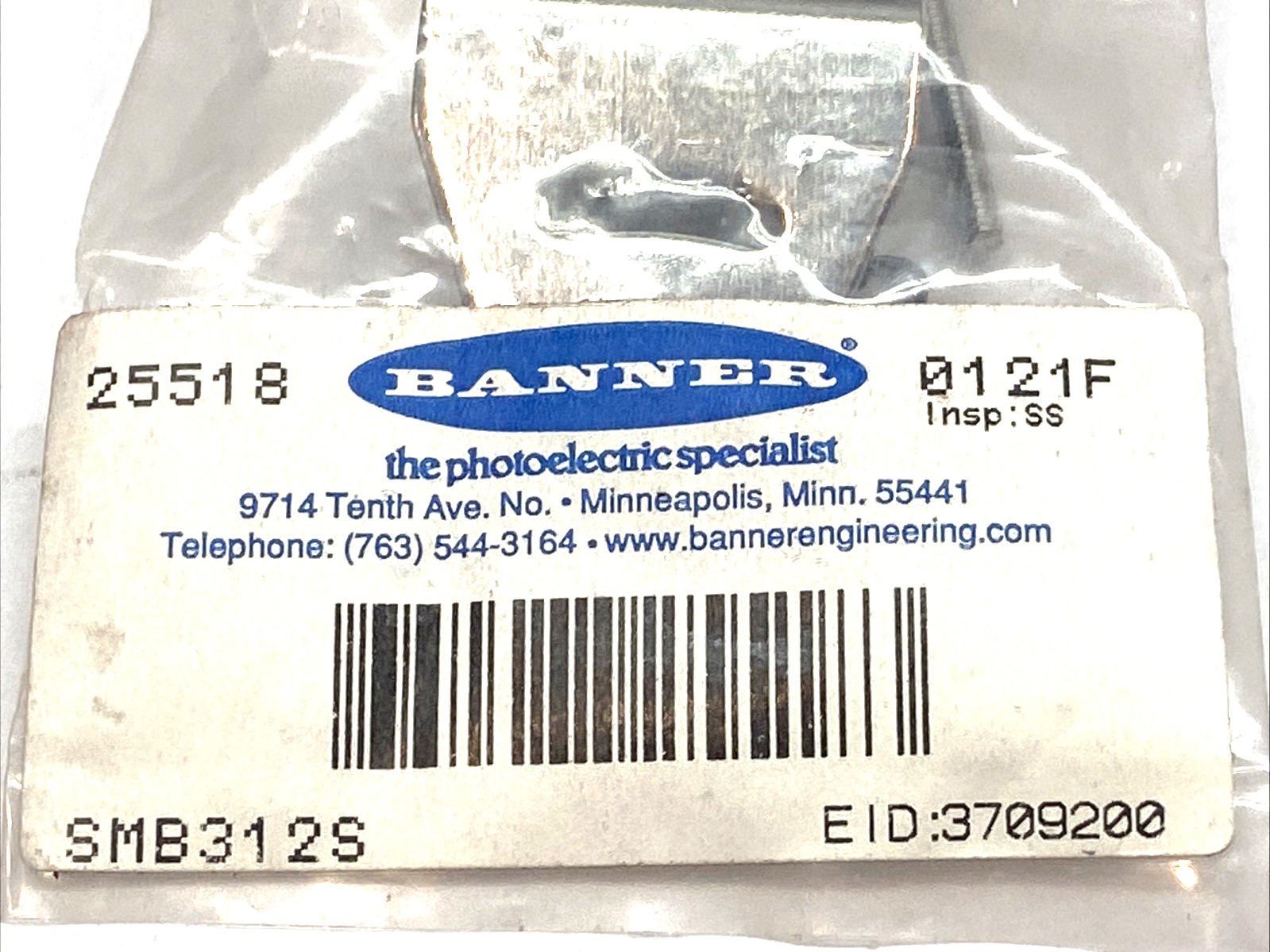 Banner SMB312S Mounting Bracket & Hardware 25518 LOT OF 3 - Maverick Industrial Sales