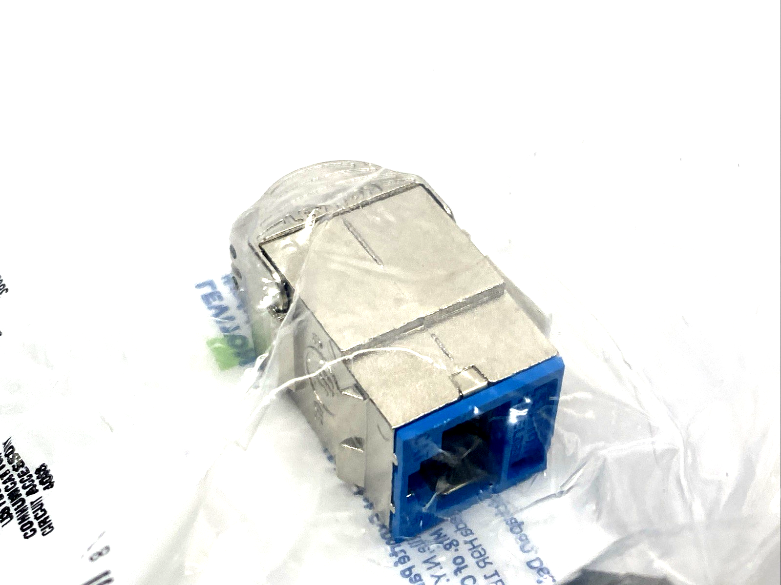 61SJK-RL6 | Leviton ATLAS-X1 Cat 6 Shielded QUICKPORT Jack, Blue - New - Maverick Industrial Sales