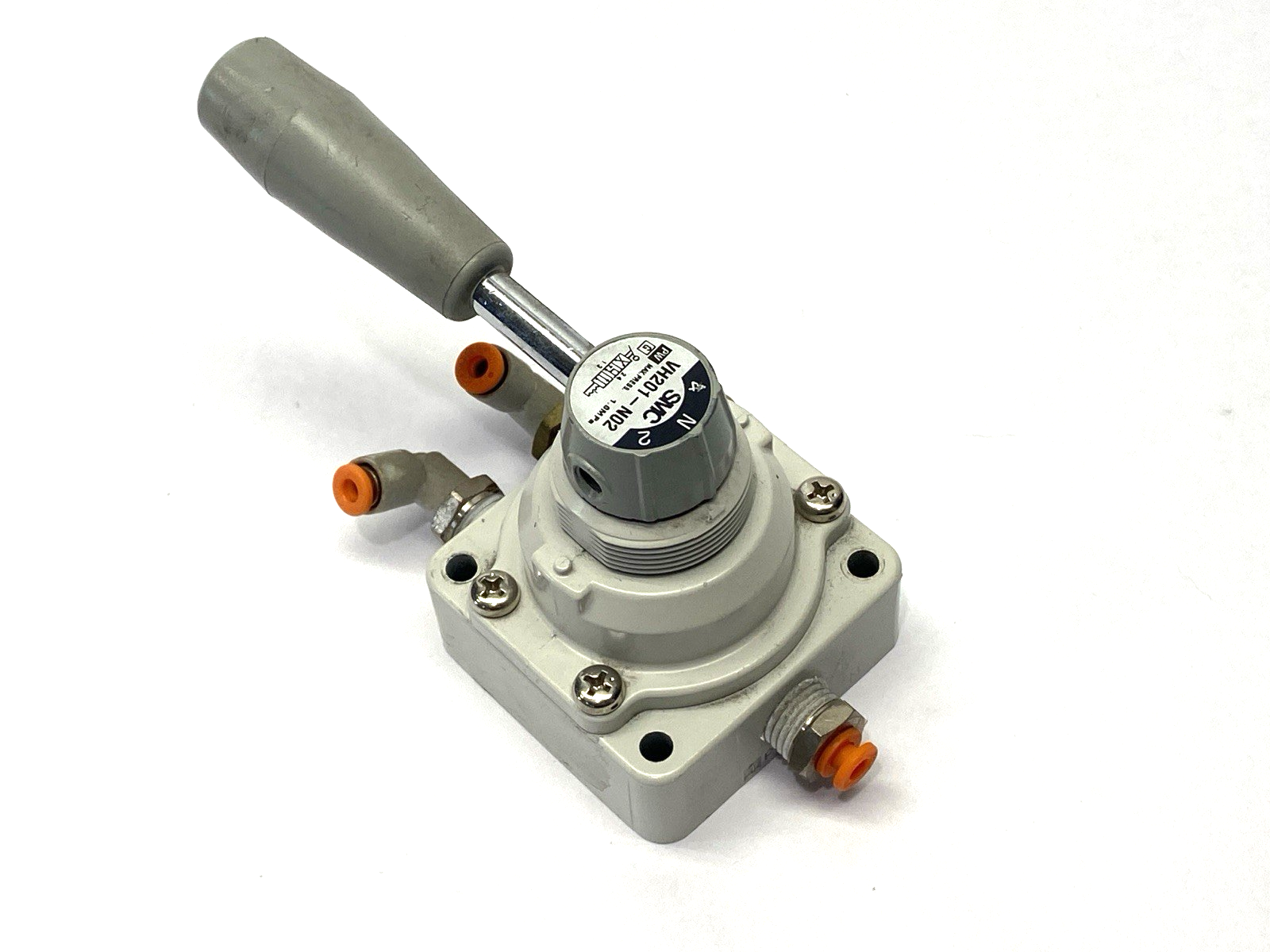 VH201-N02 | SMC Hand Valve 1/4" NPT 3‑Position Rotary Lever - Used - Maverick Industrial Sales