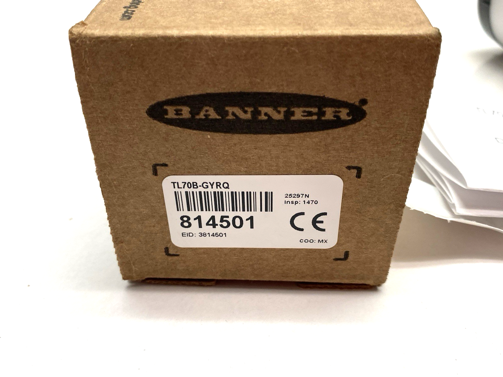 TL70B-GYRQ | Banner 70mm Basic Tower Light, 3-Color Indicator, Black House 814501 - New – Open box - Maverick Industrial Sales