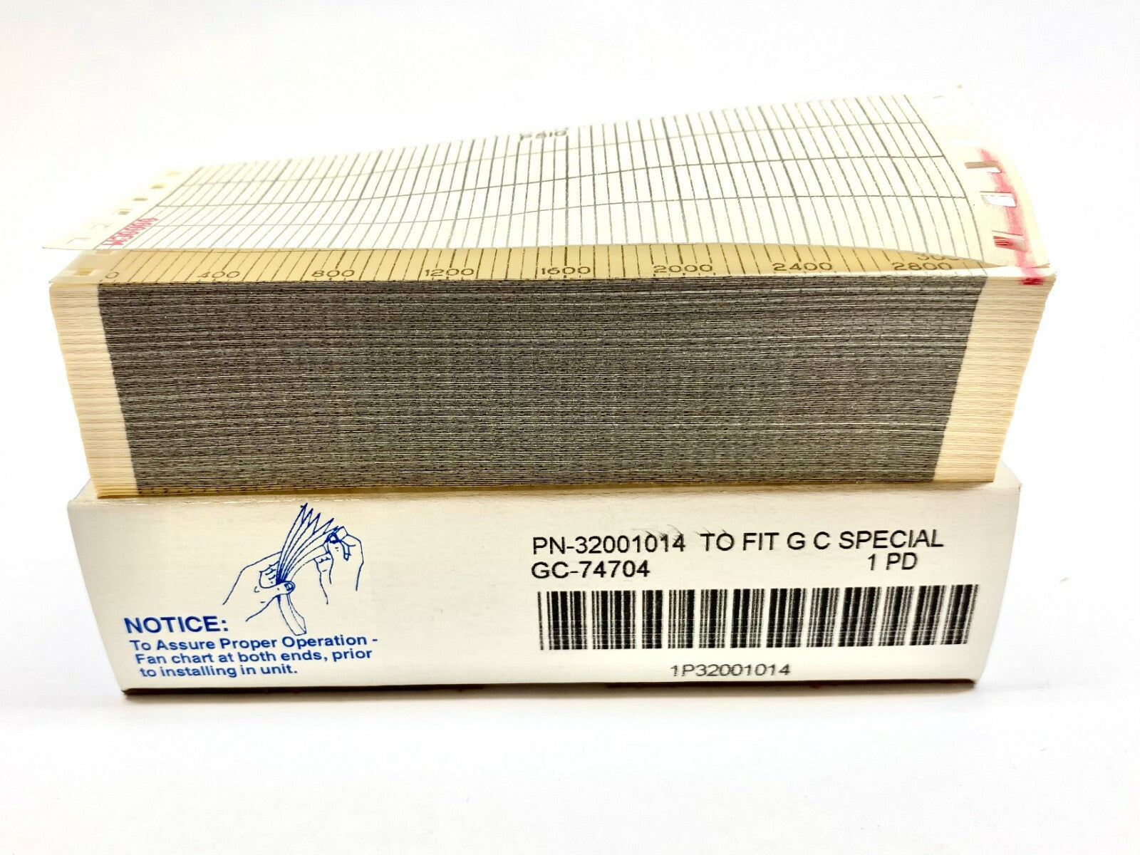 74707 | Graphic Controls Strip Chart Paper 0-3000 PSIG 32001014 - New - Maverick Industrial Sales