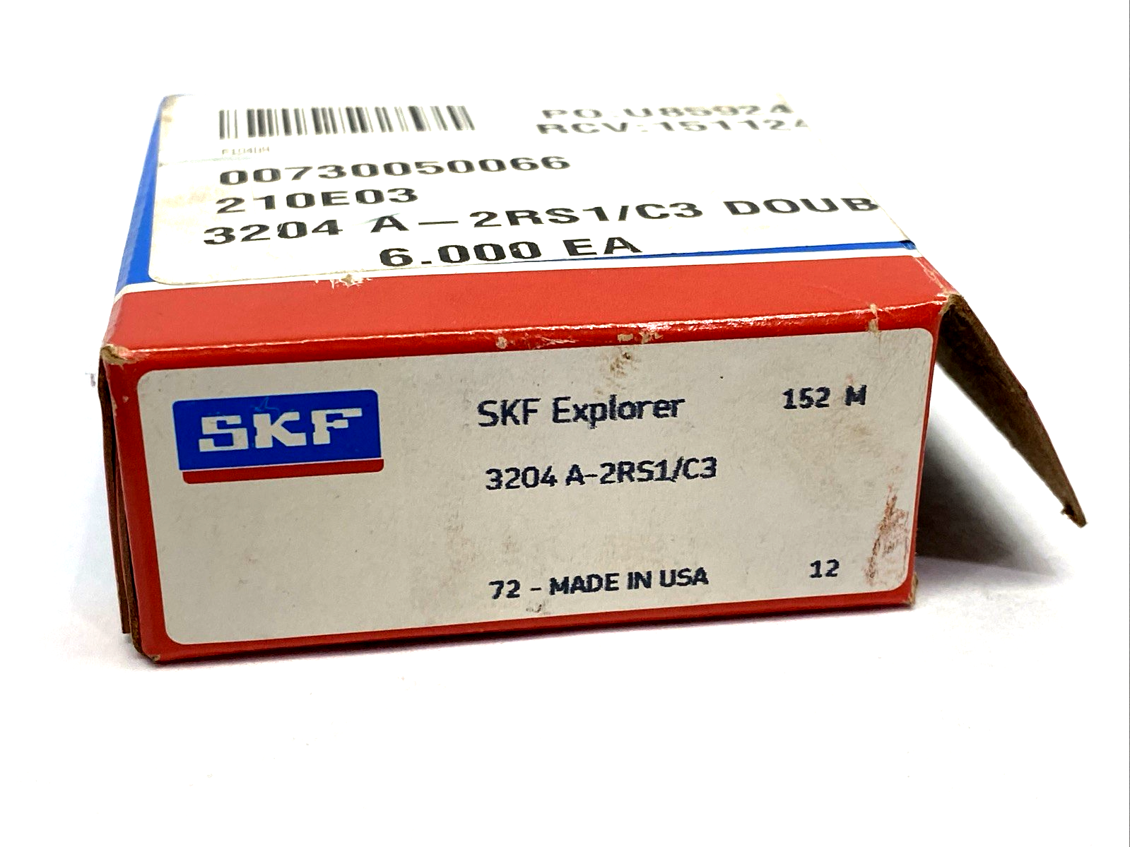 SKF 3204 A-2RS1/C3 Double Row Angular Contact Bearing, 20mm Bore 47mm OD - Maverick Industrial Sales