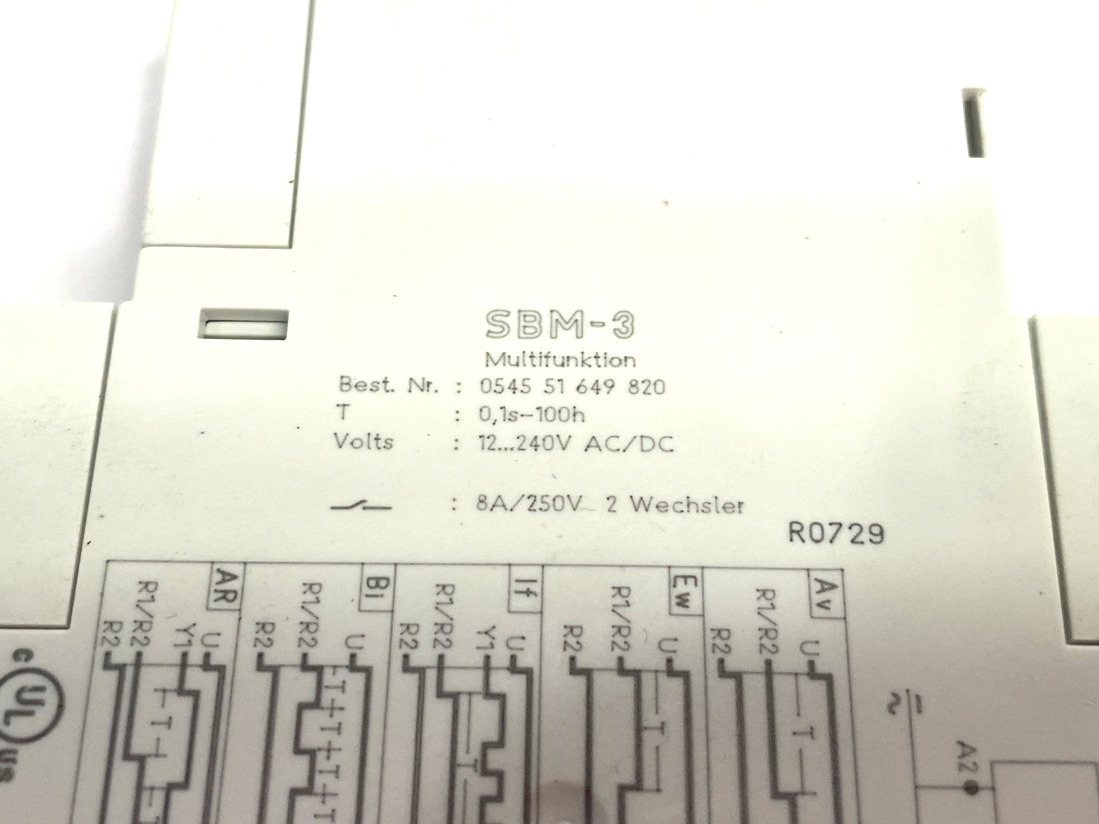 0545 51 649 820 | Eberle SB-LINE Multifunction Timer Relay SBM-3 - Used - Maverick Industrial Sales