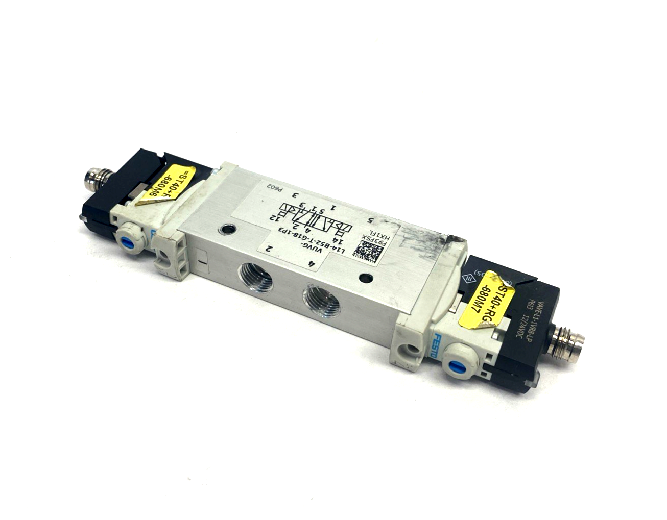 Festo VUVG-L14-B52-T-G18-1R8L Air Solenoid Valve 5/2, Bistable 574230 - Used - Maverick Industrial Sales