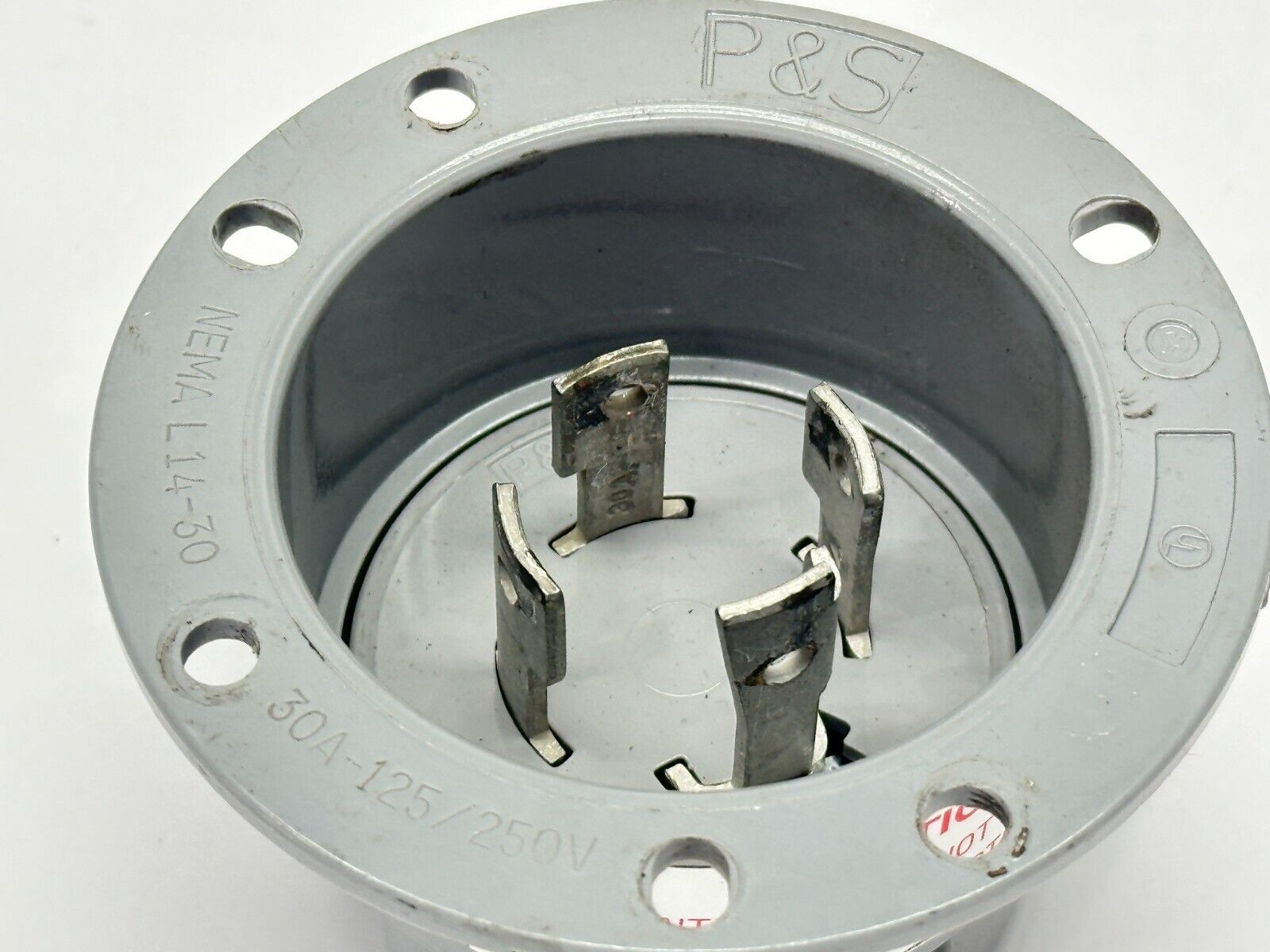 Pass & Seymour L1430-FI Flanged Locking Inlet Connector 30A 250V - Maverick Industrial Sales