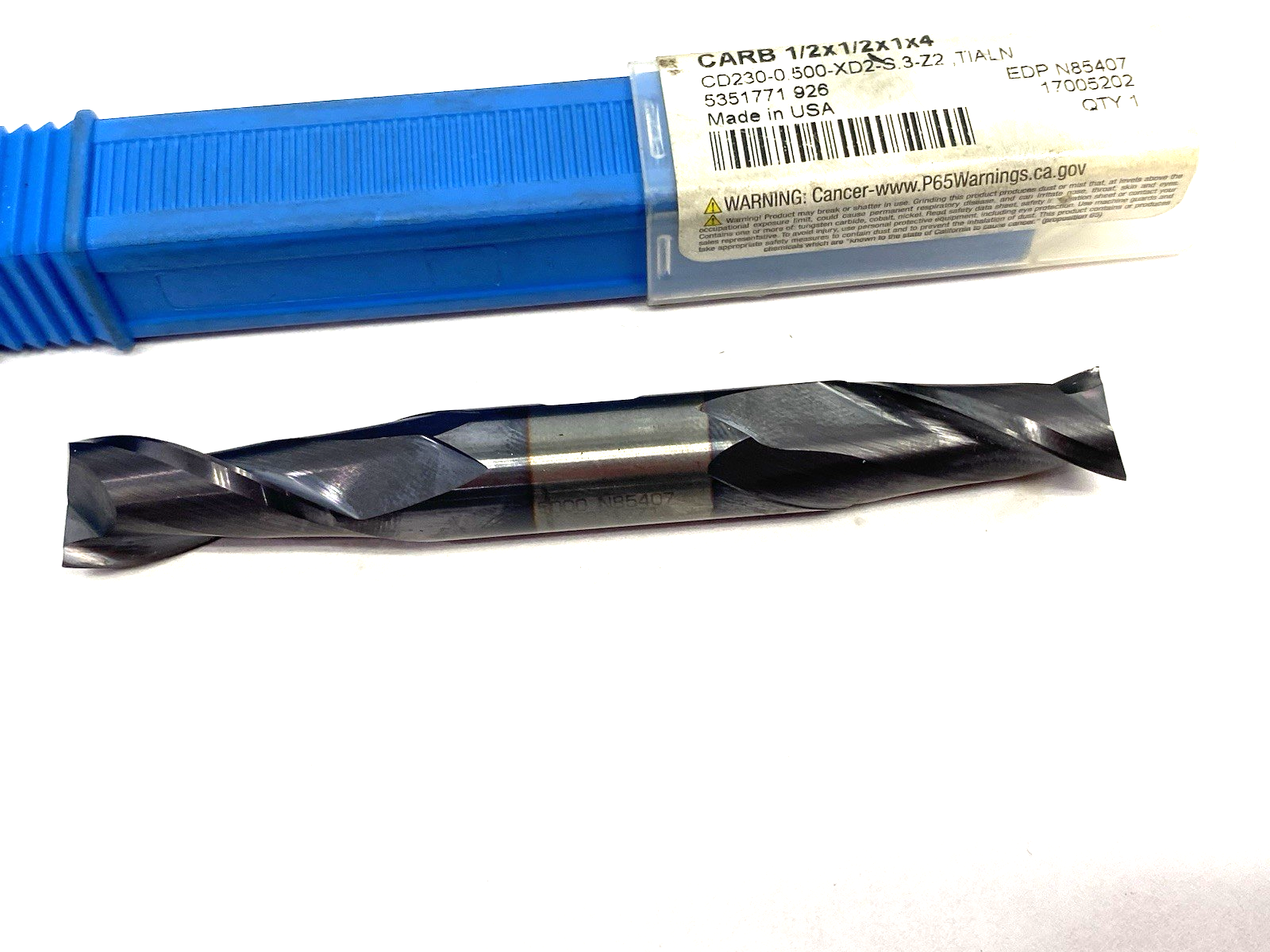 CD230-0.500-XD2-S.3-Z2 | Niagara Cutter Center Cutting End Mill Dbl-End, 17005202 - Used - Maverick Industrial Sales