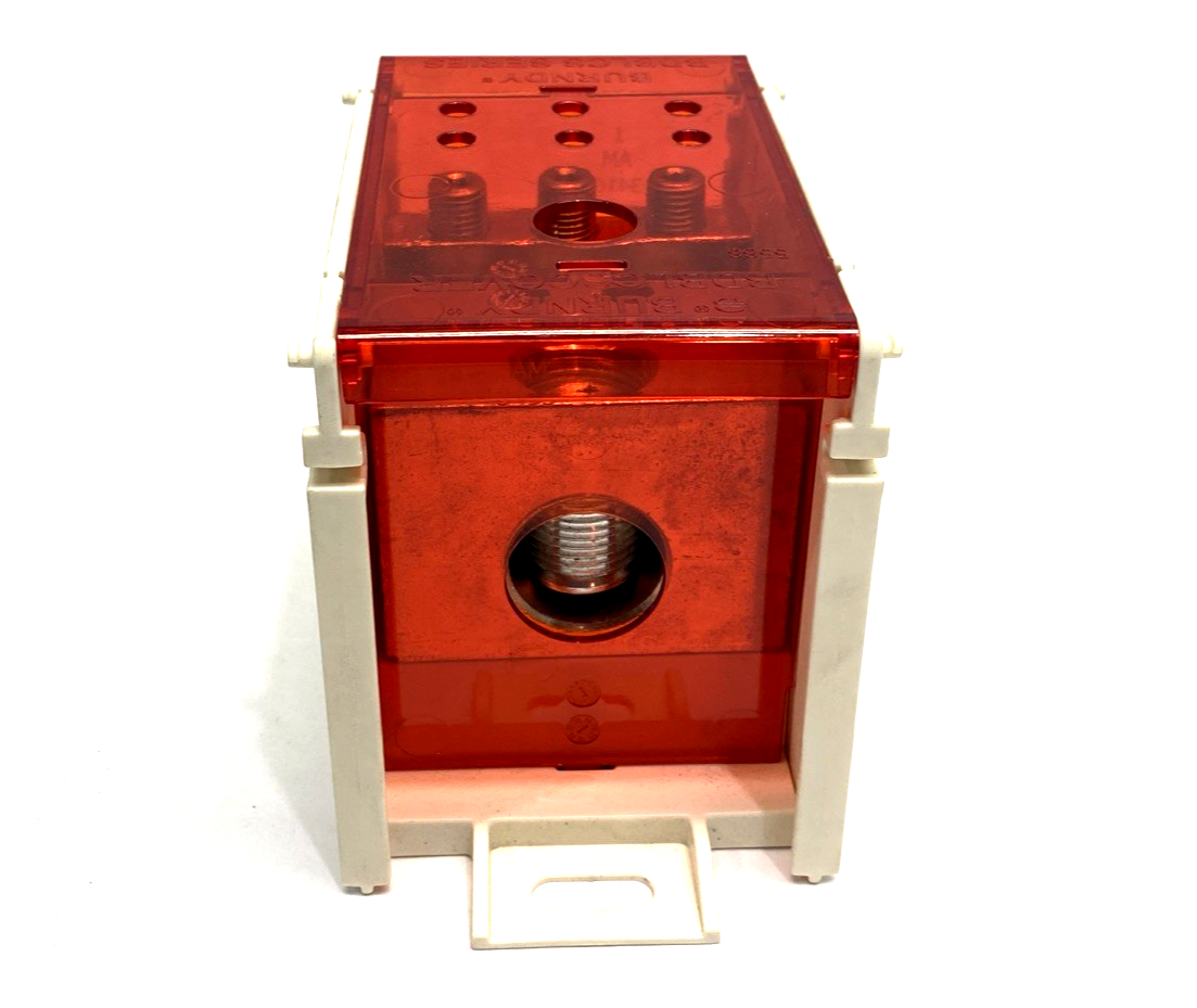 BDBLCS5K1FS | Burndy 1-Pole Finger-Safe Power Distribution Block 600V 310A CU9AL - New – Open box - Maverick Industrial Sales