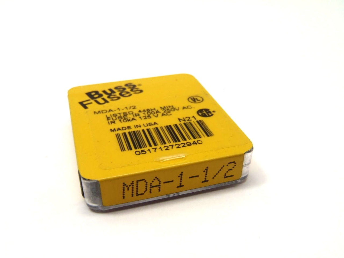 MDA-1-1/2 | Bussmann 448H Min Fuse 100A 250V AC 10kA 125V AC PACK OF 5 - New – Open box - Maverick Industrial Sales