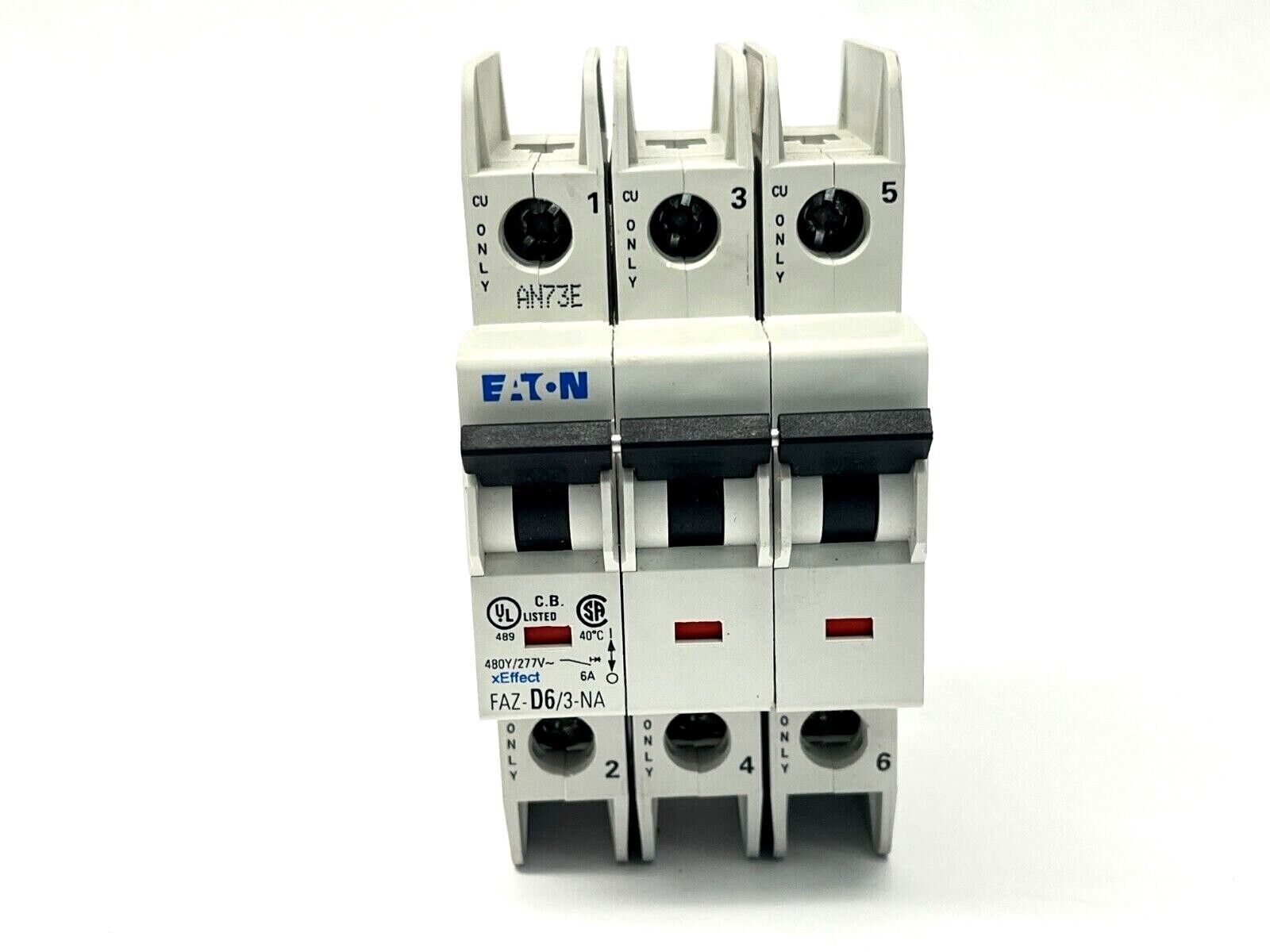 Eaton FAZ-D6/3-NA Circuit Breaker 6A 480Y/277V 3-Pole - Maverick Industrial Sales